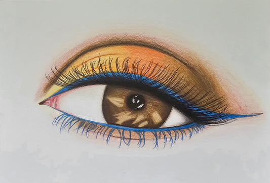 Brown Female Eye Original Artwork