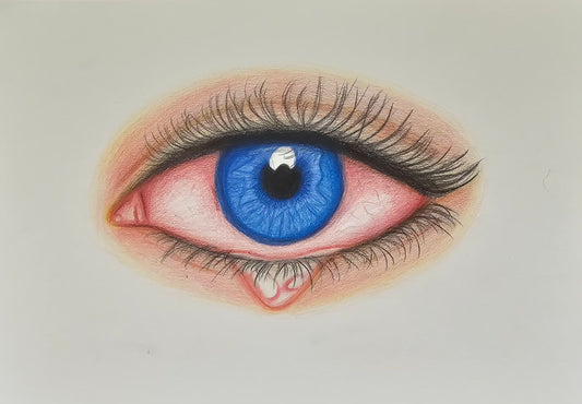 Crying Blue Eye Original Artwork